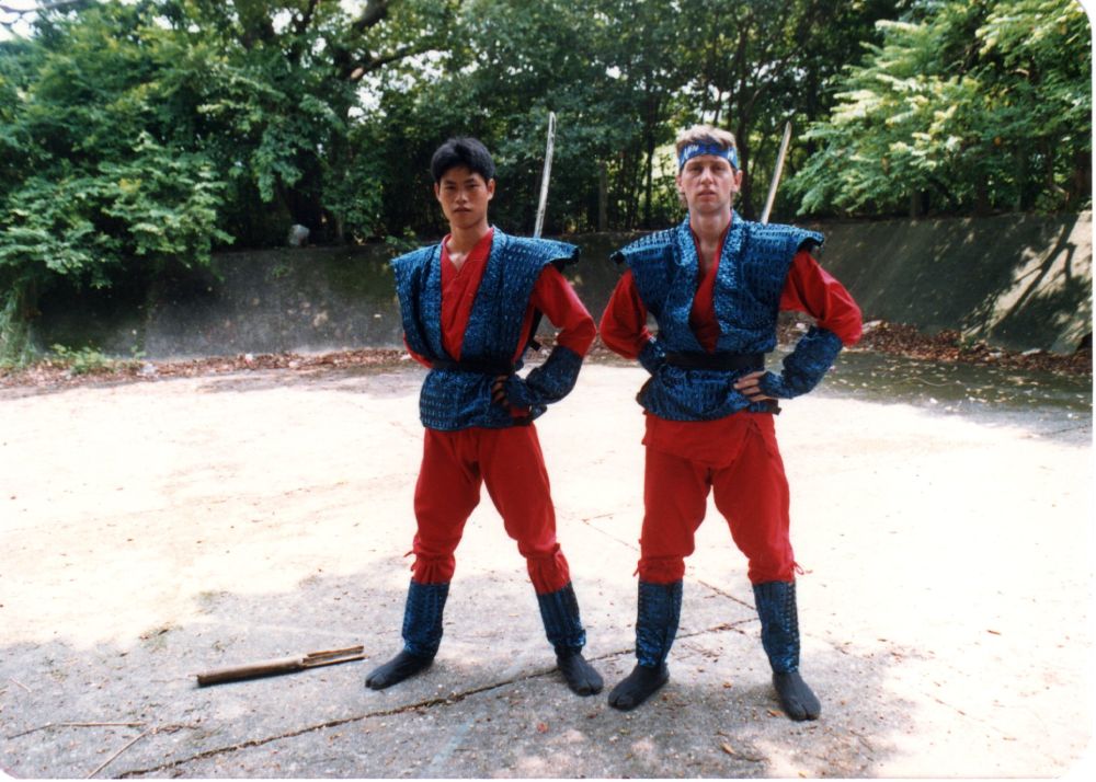 吳偉業在IFD製作《忍者太保之終極者》（Ninja Operation 3: Licensed to Terminate）（1987年）中為外籍演員Grant Temple擔任替身。（網上圖片）
