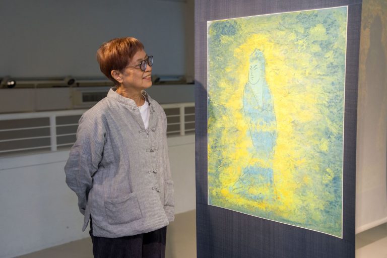 趙慧儀與作品「夢裏慈悲」